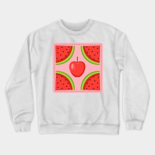 Apple Watermelon Fusion Crewneck Sweatshirt